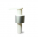 Pompe blanche avec bague argent mat