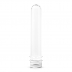 Eprouvette PET 30 ml avec bouchon alu DOKIMI