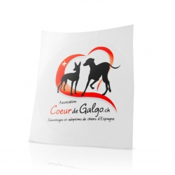 Autocollants soutien Coeur de Galgo