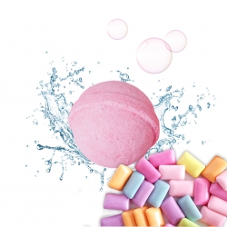 BOULE DE BAIN EFFERVESCENTE PARFUM BUBBLE GUM 