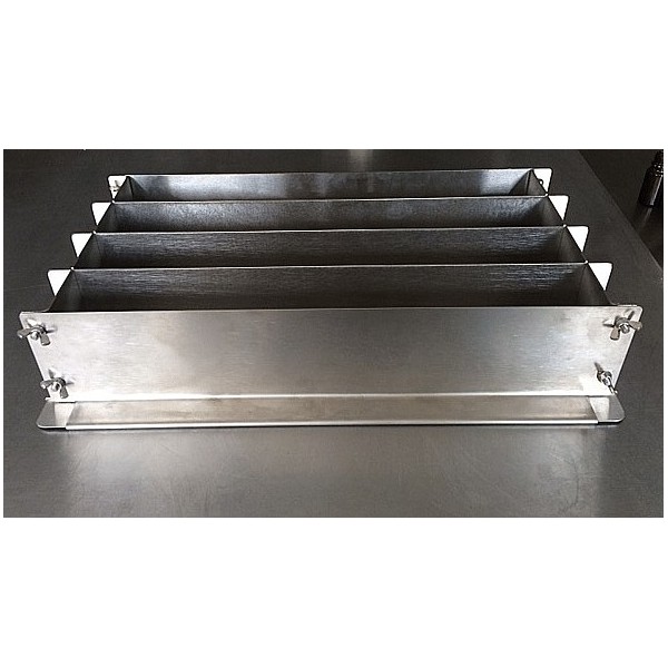 Moule à savon inox 4 barres professionnel✪
