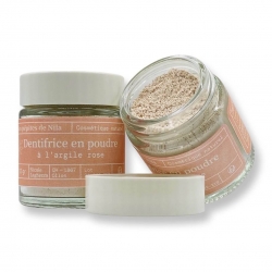 Dentifrice en poudre à l’argile rose