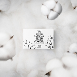 Savon surgras coton & Argile Blanche