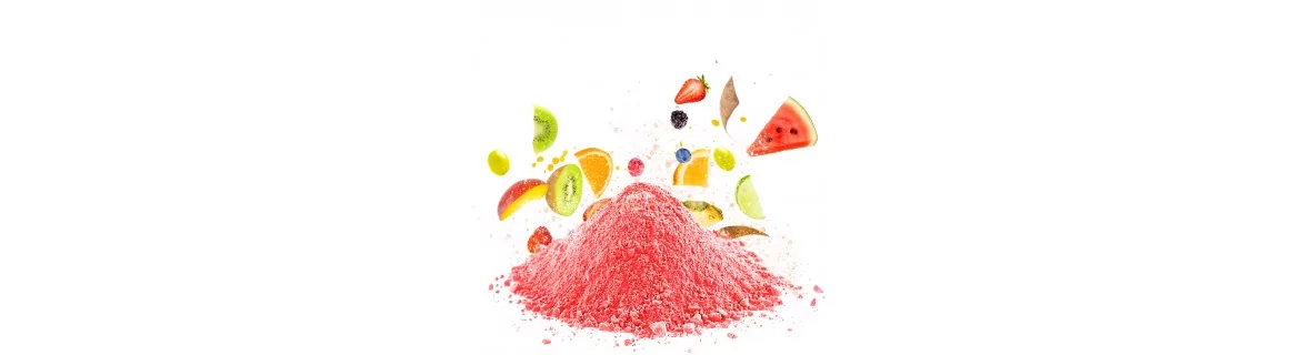 Polveri di frutta, fiori