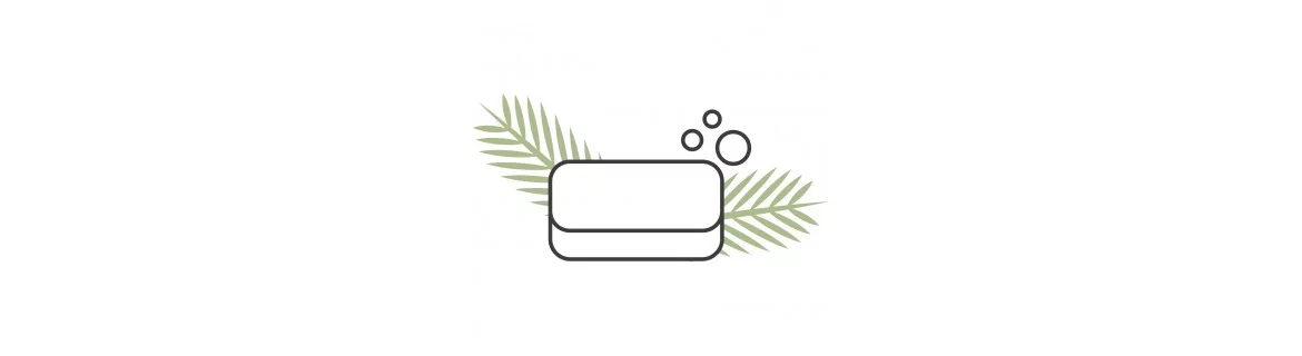 Marque blanche savon solide avec palme