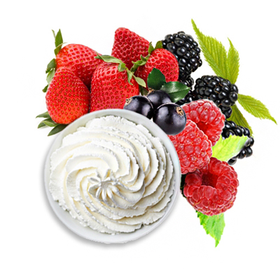 Recette chantilly corporelle fruits rouges